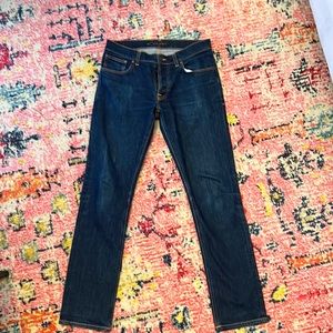 Mens nudie jeans co like new worn once. Men’s size 34/34 button fly